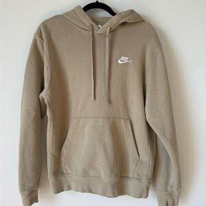 Nike Men's Beige Hoodie Sweater